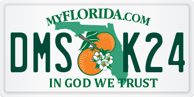 FL license plate DMSK24