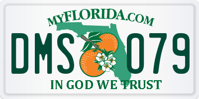 FL license plate DMSO79