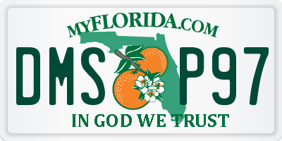 FL license plate DMSP97