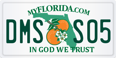 FL license plate DMSS05
