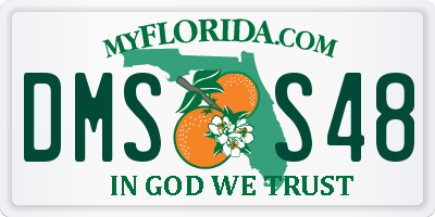 FL license plate DMSS48