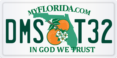 FL license plate DMST32