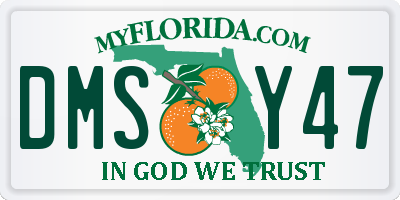 FL license plate DMSY47