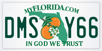 FL license plate DMSY66