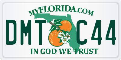 FL license plate DMTC44