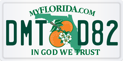 FL license plate DMTD82
