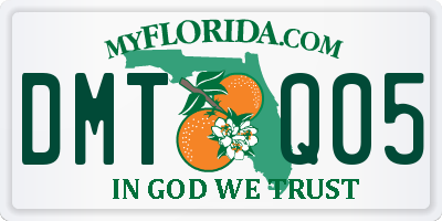 FL license plate DMTQ05