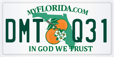 FL license plate DMTQ31