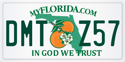 FL license plate DMTZ57
