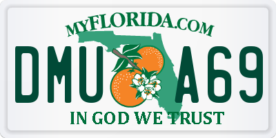 FL license plate DMUA69