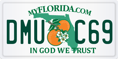 FL license plate DMUC69