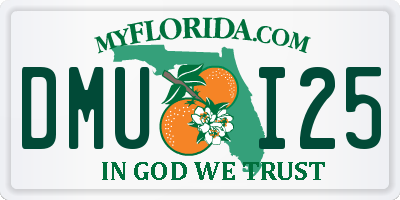 FL license plate DMUI25