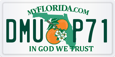 FL license plate DMUP71
