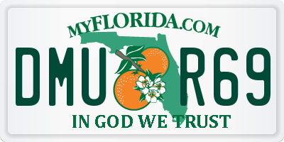 FL license plate DMUR69