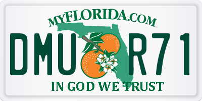 FL license plate DMUR71