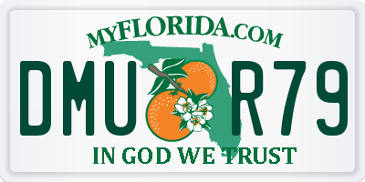 FL license plate DMUR79