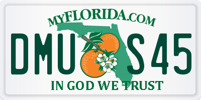 FL license plate DMUS45