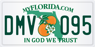FL license plate DMVO95