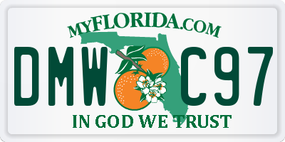 FL license plate DMWC97