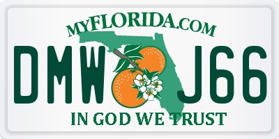 FL license plate DMWJ66