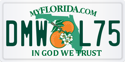 FL license plate DMWL75