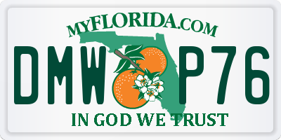 FL license plate DMWP76