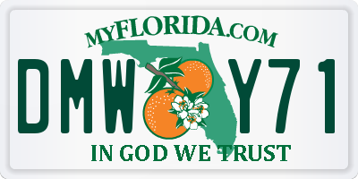 FL license plate DMWY71