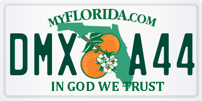 FL license plate DMXA44
