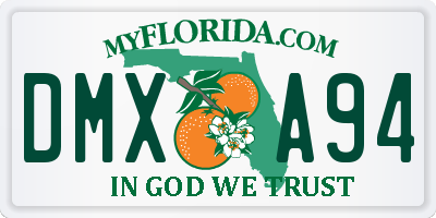 FL license plate DMXA94