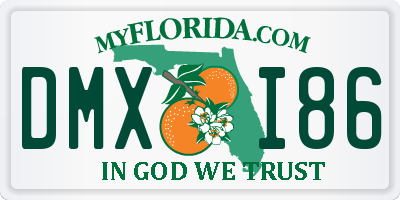 FL license plate DMXI86
