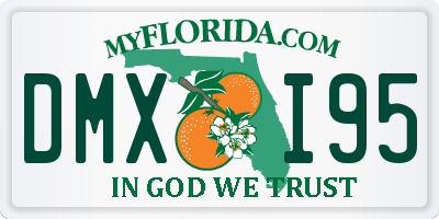 FL license plate DMXI95