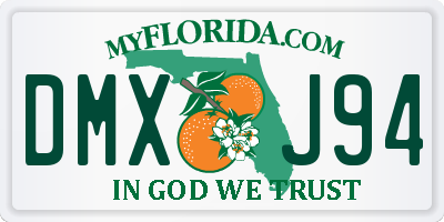 FL license plate DMXJ94