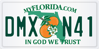 FL license plate DMXN41
