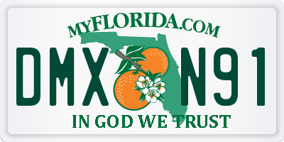 FL license plate DMXN91