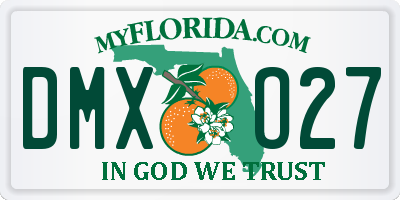 FL license plate DMXO27