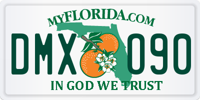 FL license plate DMXO90