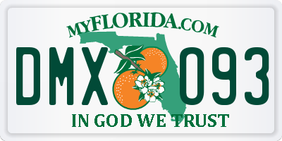 FL license plate DMXO93