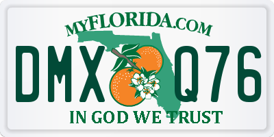 FL license plate DMXQ76