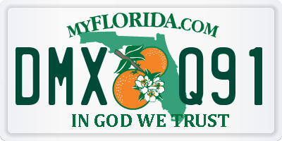 FL license plate DMXQ91