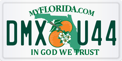 FL license plate DMXU44