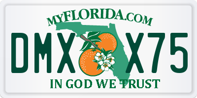 FL license plate DMXX75