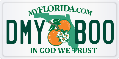 FL license plate DMYB00