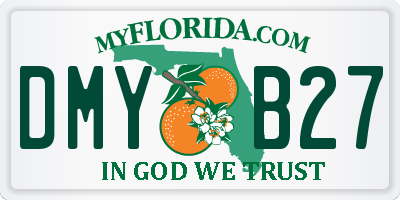 FL license plate DMYB27