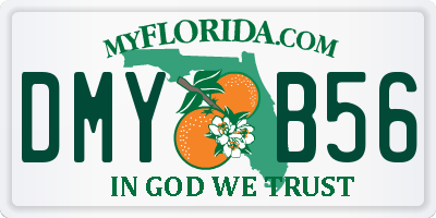 FL license plate DMYB56