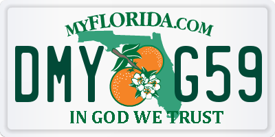 FL license plate DMYG59