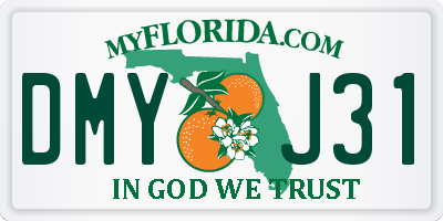 FL license plate DMYJ31