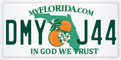 FL license plate DMYJ44