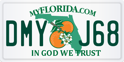 FL license plate DMYJ68