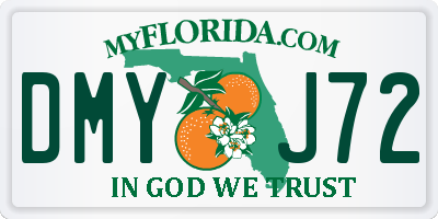 FL license plate DMYJ72