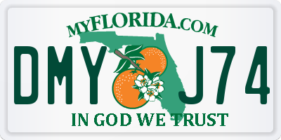 FL license plate DMYJ74